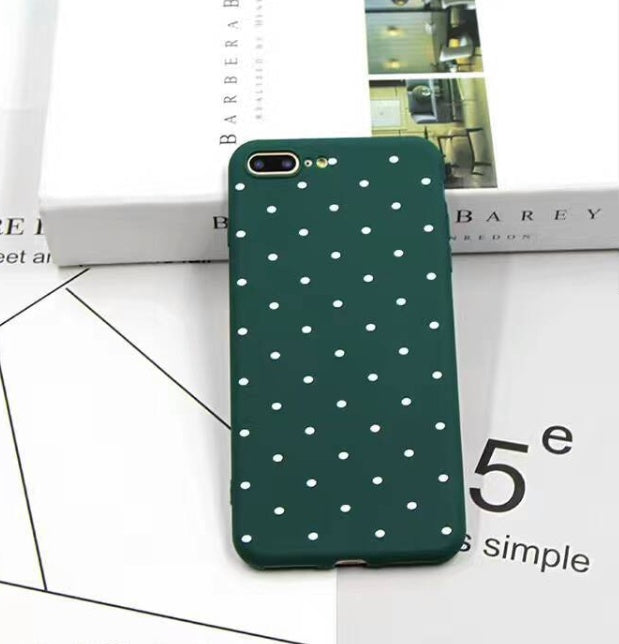 Compatible With  Compatible With  , Wine Red Ploka Dots Phone Case For I Wave Point Cover Soft TPU Case For